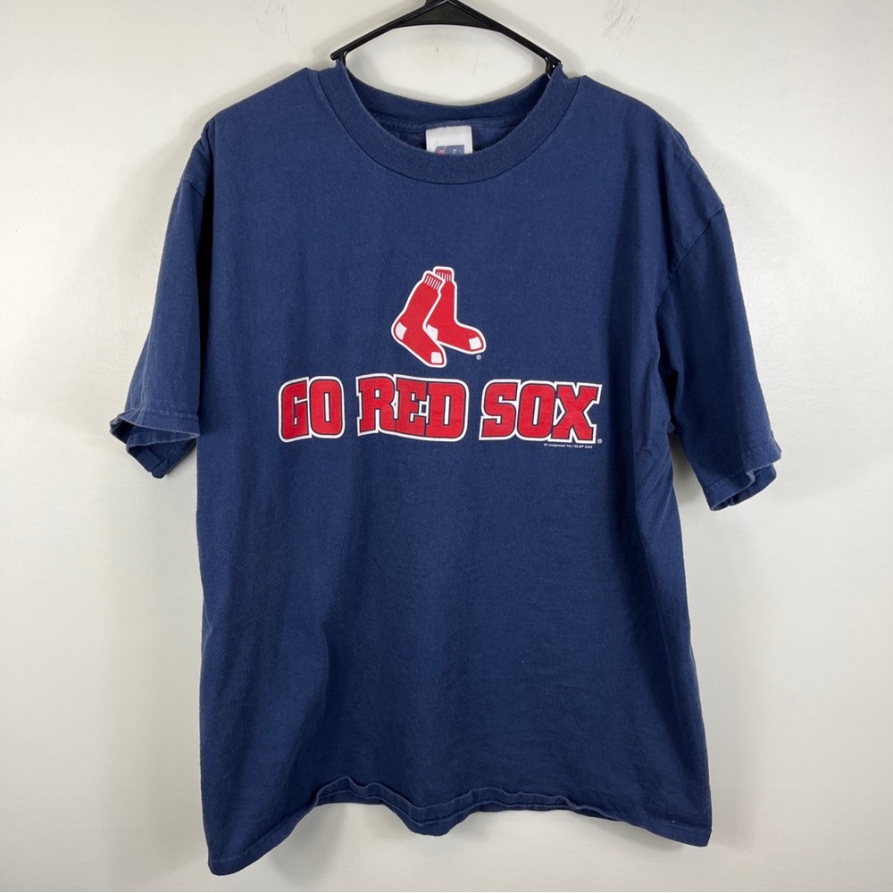 Vintage Y2Ks Boston Red Sox T Shirt Adult Size L MLB Go Red Sox Y2ks CSA